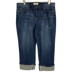 Talbots Outlet Women's Cuffed Denim Jeans Size 12